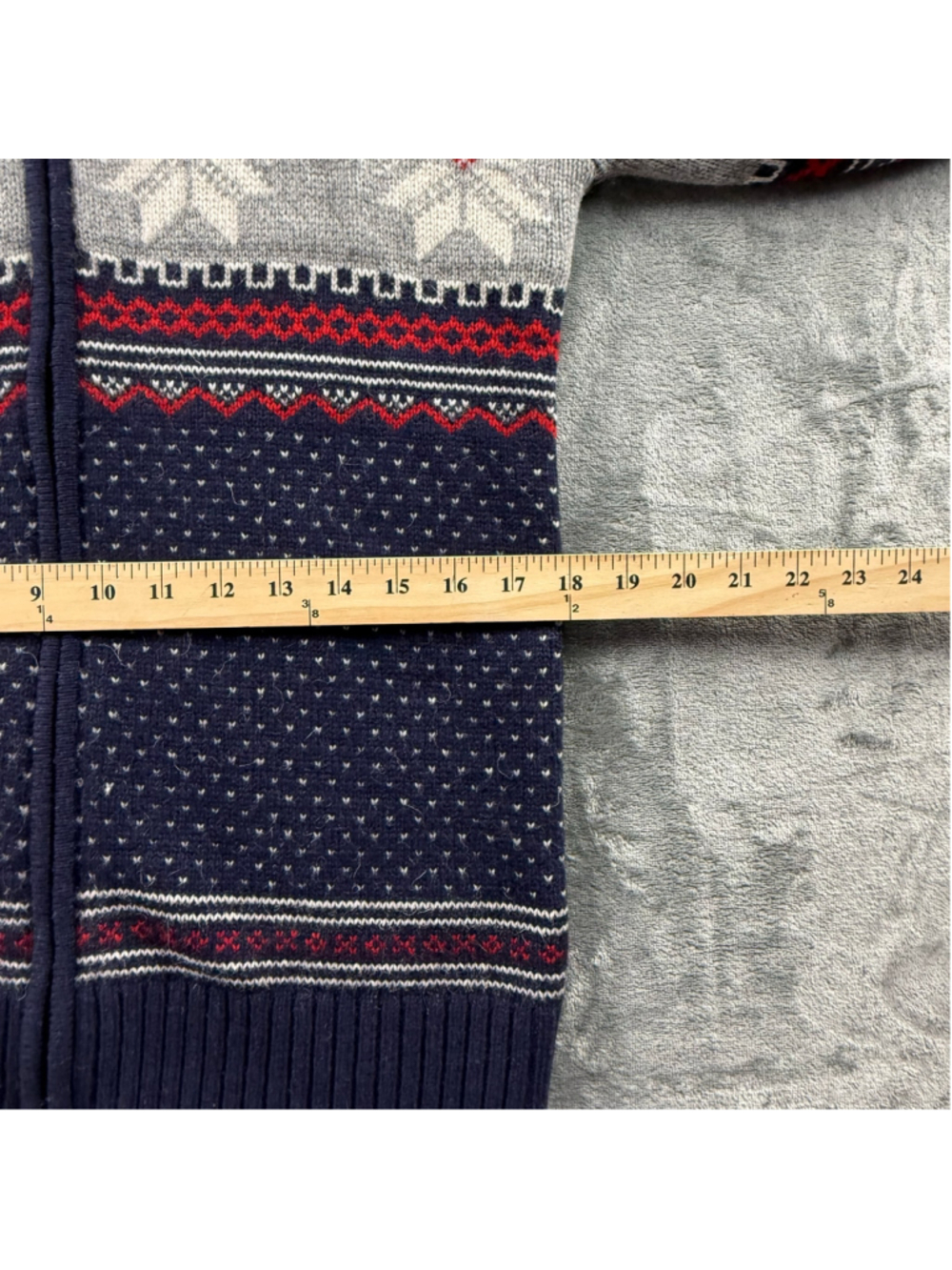 Fair Isle Sweater Women’s M World Republic Lambswool NWT Apres Ski Nordic Navy - Picture 10 of 14